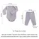 Kit Roupa de Bebê 4 peças 2 Body + 2 Mijão Malha 100% Algodão G Menino