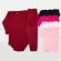 Kit Roupa de Bebê 4 peças 2 Body + 2 Mijão Malha 100% Algodão G Menina