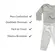 Kit Roupa de Bebê 4 peças 2 Body + 2 Mijão Malha 100% Algodão M Menino