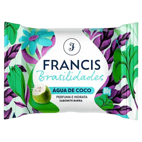 Sabonete Francis Brasilidades Branco Agua De Coco 80g