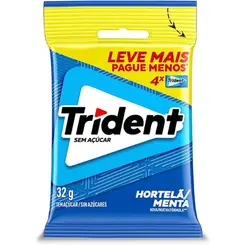 Chiclete Trident Hortelã 20 unidades 32g