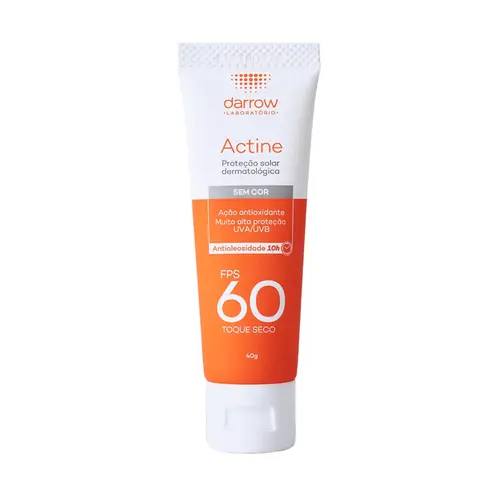 Protetor Solar Darrow Actine Fps 60 Cor Universal 40g