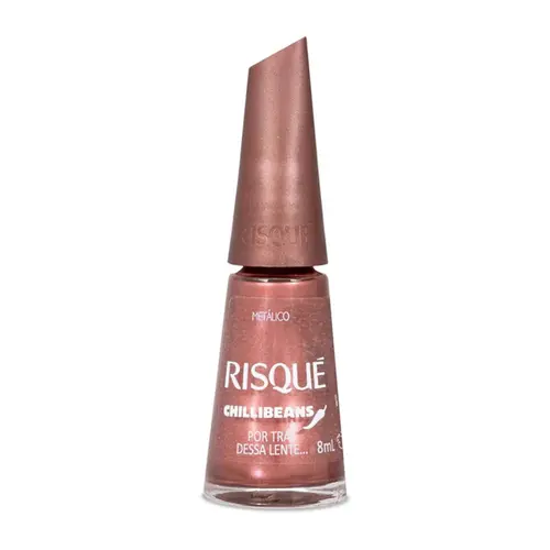 Esmalte Metálico Risqué & Chilli Beans Por Trás Dessa Lente 8ml