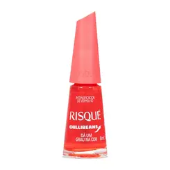 Esmalte Risqué & Chilli Beans Dá Um Grau na Cor Cobertura Brilhante 8ml