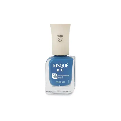 Esmalte Cremoso Risqué Bio Oceano Azul 9ml