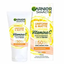 Protetor Solar Hidratante Garnier FPS50 Cor Clara 40g