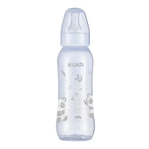 Mamadeira Natural 250ml Bico Universal Branca Kuka