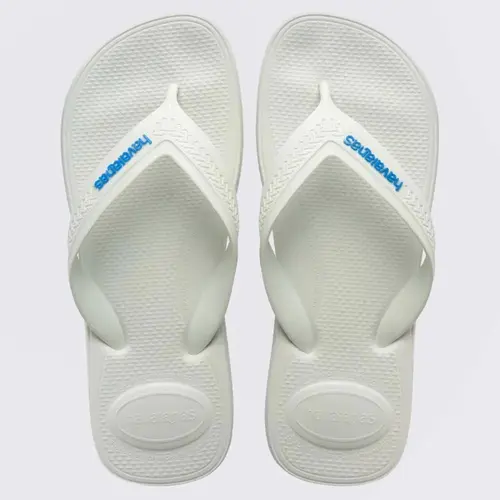 Chinelo Havaianas Top Max Confort Branco/Azul Tamanho 37