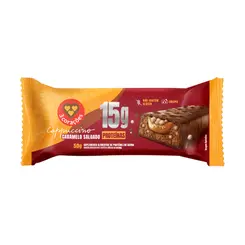 Barra de Proteina 3 Corações Cappuccino Caramelo Salgado 50g