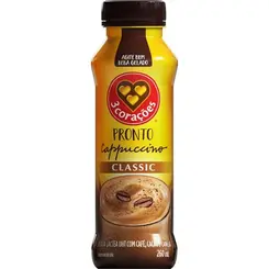 Cappuccino Pronto 3 Corações Classic 260ml