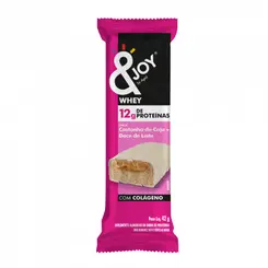 Barra Proteína Whey Sabor Castanha-de-caju e Doce de Leite &Joy 42g