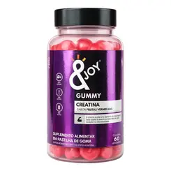 Creatina Monohidratada Gummy &Joy Frutas Vermelhas 300g 60 Unidades