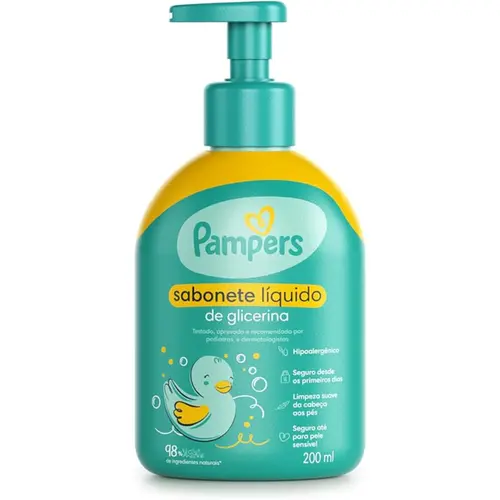 Sabonete Líquido Pampers Glicerina 200ml