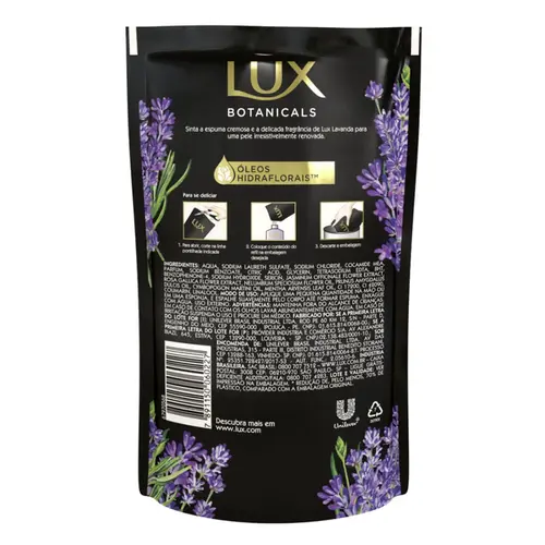 SAB LIQ REFIL LUX 200ML LAVANDA