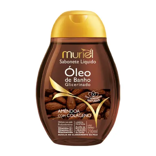 Sabonete Liquido Óleo De Banho Muriel Amendoa Com Colágeno 230ml
