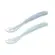 Kit 2 Colheres Em Silicone Fase 1 Azul