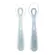 Kit 2 Colheres Em Silicone Fase 2 Azul