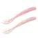Kit 2 Colheres Em Silicone Fase 1 Rosa