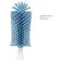 Escova Para Mamadeira Em Silicone Azul Buba
