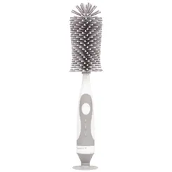 Escova Para Mamadeira Em Silicone Cinza Buba