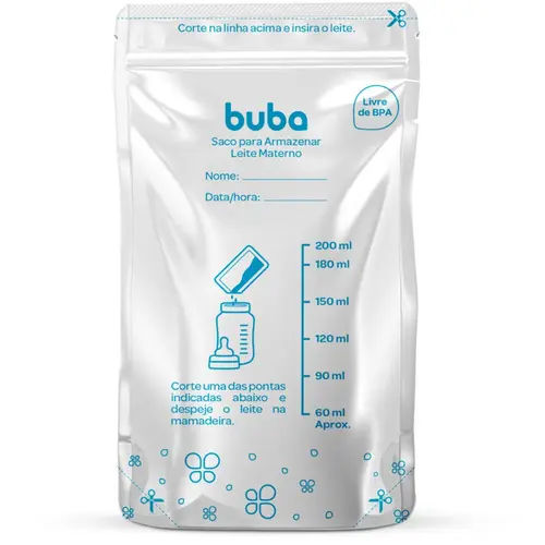 Saco Para Armazenar Leite Materno Buba