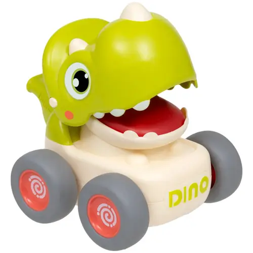 Carrinho Dino com Fricção e Apito Verde Buba