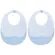Kit 2 Babadores em Silicone com Pega-Migalha Azul Buba