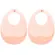 Kit 2 Babadores em Silicone com Pega-Migalha Rosa Buba